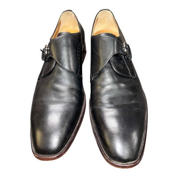 Johnston & Murphy McClain Monk Strap Black Leather Men’s 13 ME7 main image 4